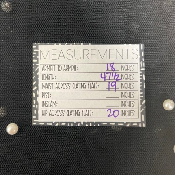 UNBRANDED | Women's Black Sheer Pearl Studded Sheer Dress | Size S - Picture 8 of 9